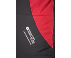 Mountain Warehouse Extreme Down Sleeping Bag Hooded Two Way Zipped Camp Bed - Red