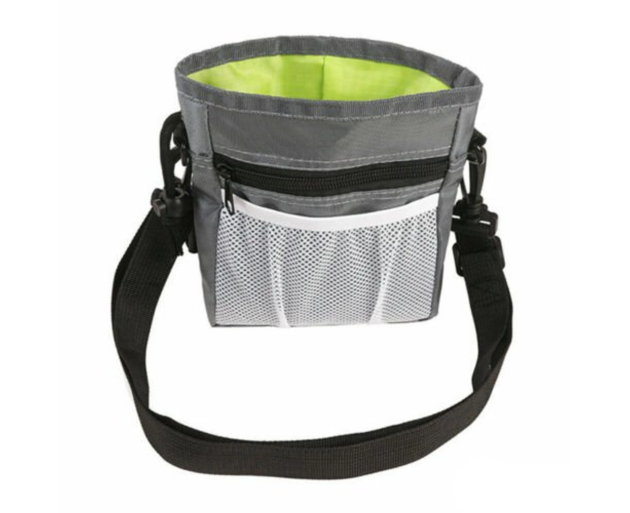 Dog Treat Training Pouch Pet Training Bag Large Capacity Puppy Snack Waist Bags - Grey