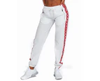 Women's Tracksuit Pants White with Red Logo