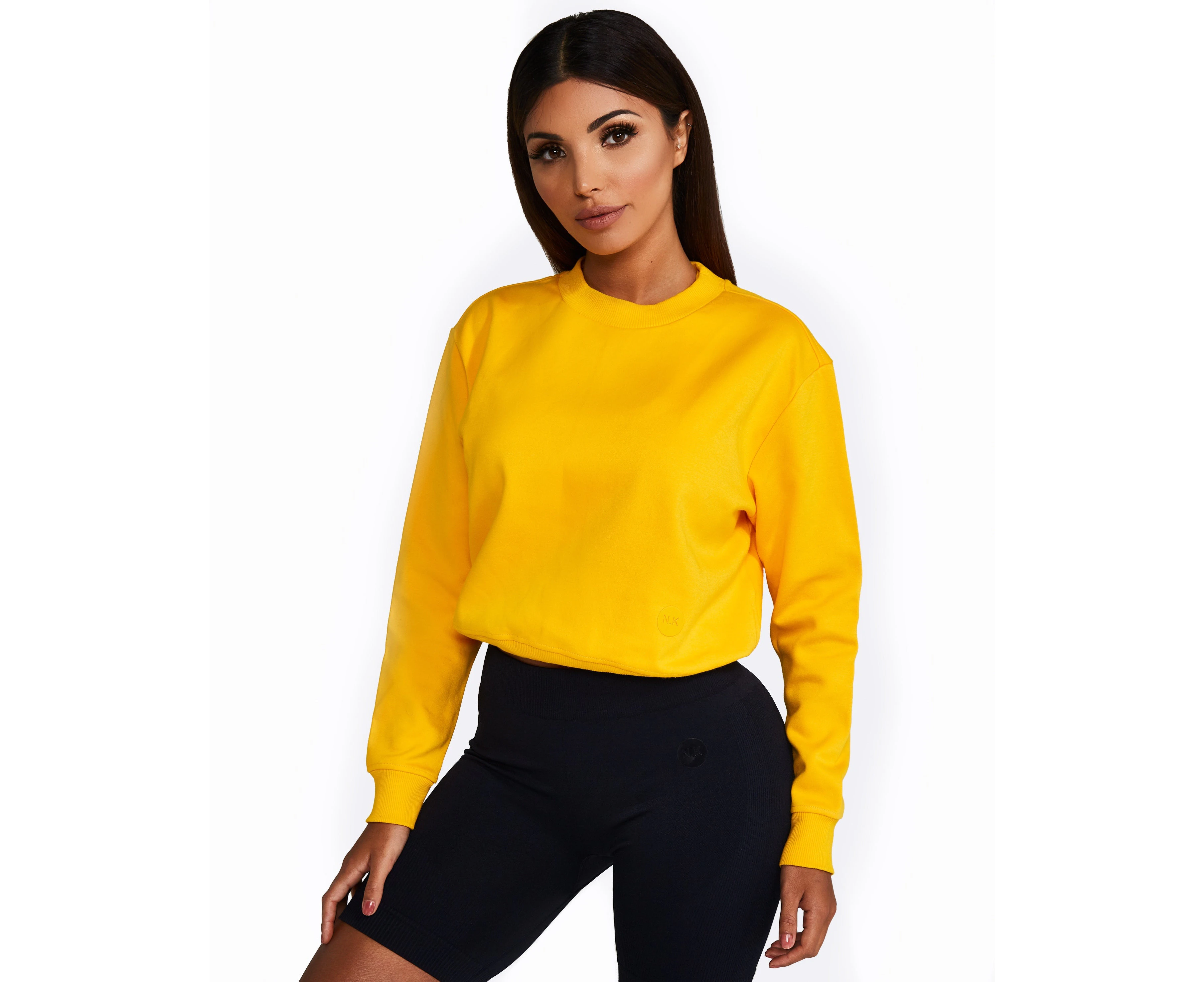 Women's Sweatshirt Adjustable Yellow