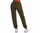 Products Women's Tracksuit Pants Khaki with Orange Logo