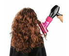 2-in-1 Hair Dryer Curler Diffuser - Pink