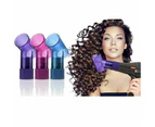 2-in-1 Hair Dryer Curler Diffuser - Purple