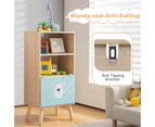 Giantex 3-Tier Kids Wood Bookshelf Toddler Bookcase w/Drawer Toy Storage Display Shelf Toy Organizer