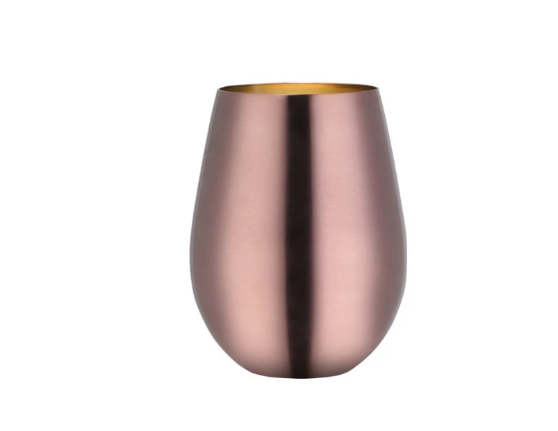 Water Cup 304 Stainless Steel Wine Glasses Coffee Drink Beverage Beer Drinkware--Rose Gold
