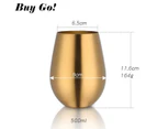 304 Stainless Steel Wine Glasses Coffee Drink Beverage Beer Drinkware Water Cup --Golden
