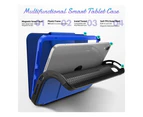 Magnetic Case for iPad Mini 6 8.3 Inch 2021 - Shockproof Stand Case, Soft TPU Back Cover with Pencil Holder,Card Slot for iPad Mini 6th Gen Blue