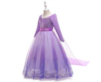 Sequin Long-Sleeve Embellishment Prom Dress