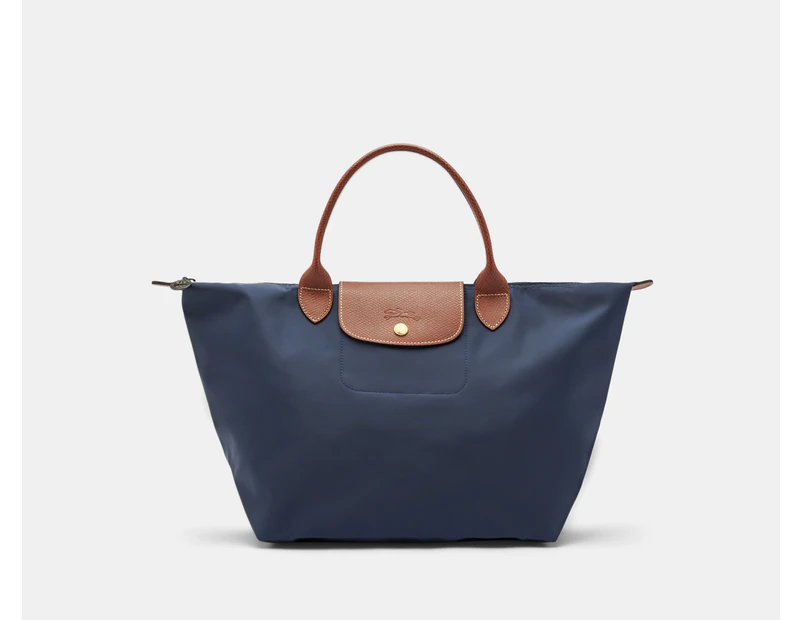 Longchamp Le Pliage Medium Top Handle Bag - Navy