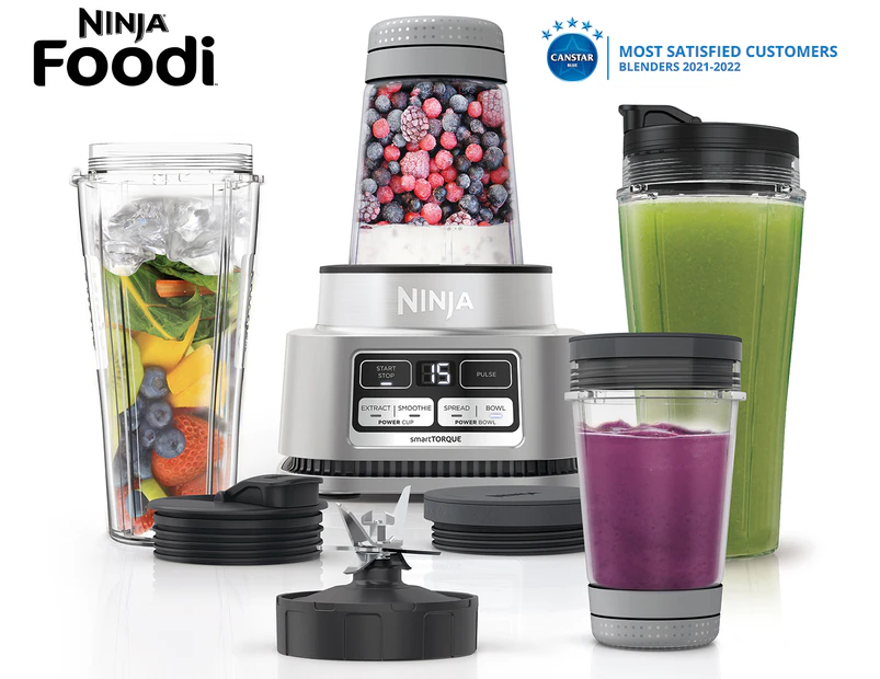 Ninja Foodi Power Nutri Duo Blending System - Black/Grey/Clear CB102