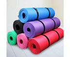 Fufu Anti-slip Thicken NBR Gym Home Fitness Exercise Sports Yoga Pilates Mat Carpet-Black