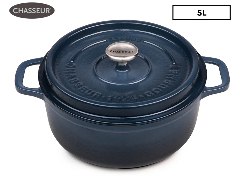 Chasseur 26cm / 5L Round French Oven - Midnight Blue