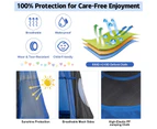 Costway 2 in 1 Tree Swing Hanging Tent Set Kids Hammock Chair Indoor Outdoor kids Yard Play Equipment Blue