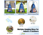 Costway 2 in 1 Tree Swing Hanging Tent Set Kids Hammock Chair Indoor Outdoor kids Yard Play Equipment Blue