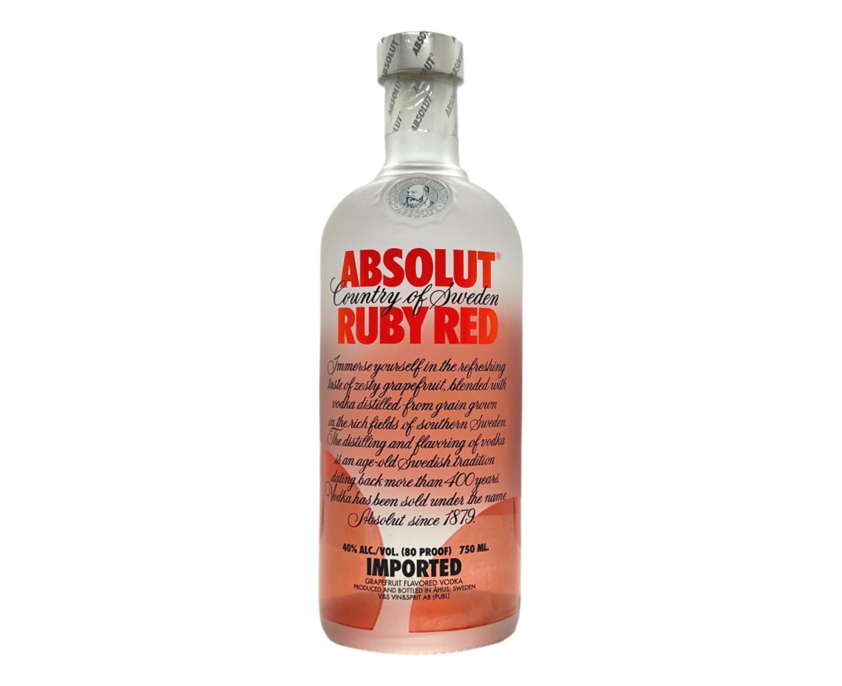 Absolut Ruby Red Vodka 750mL