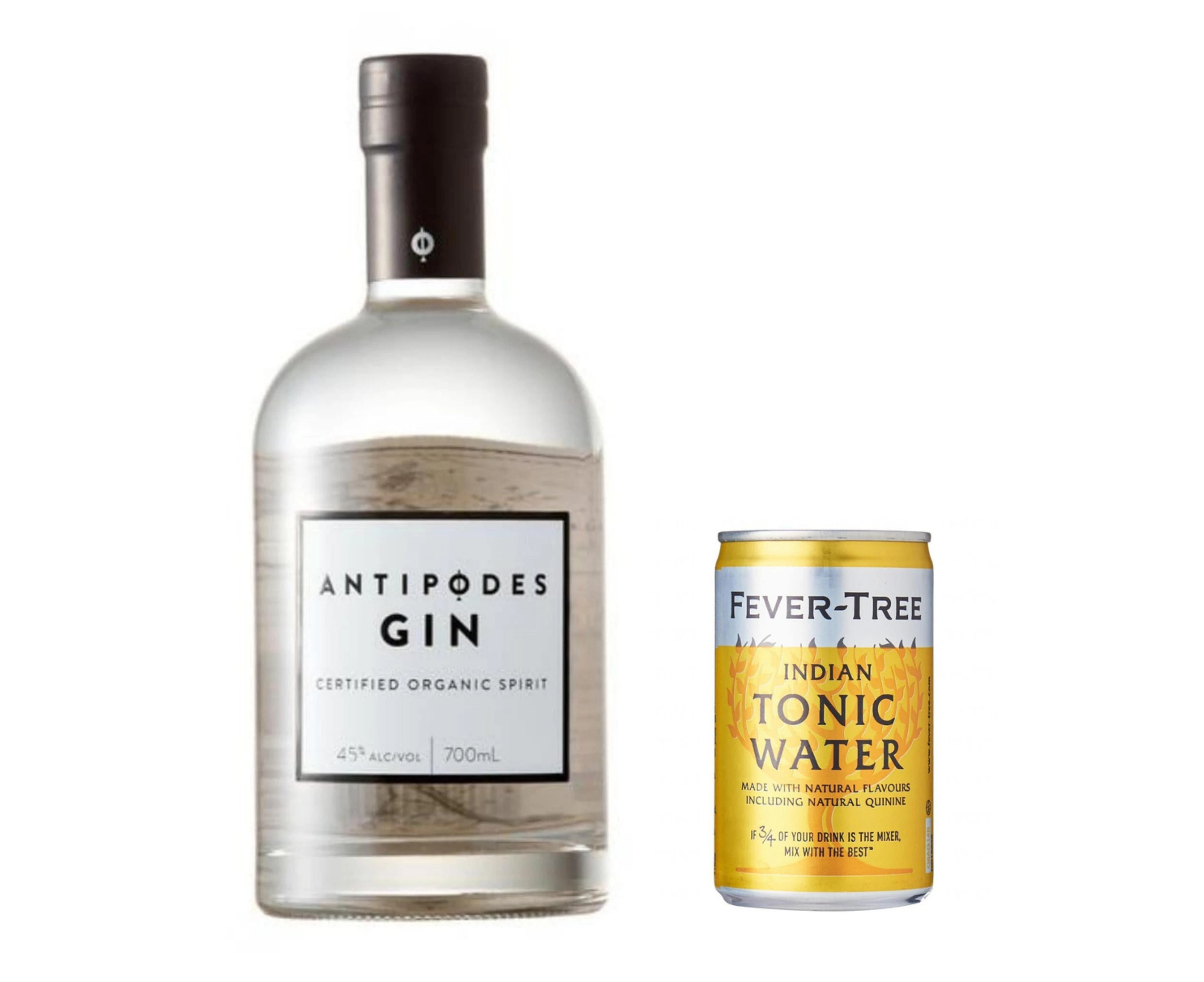 Antipodes Organic Gin 700 ml Includes Fever Tree Tonic 150ml