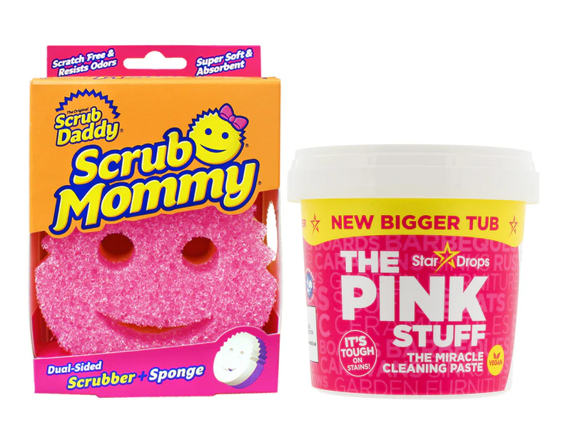 Scrub Daddy Power Paste Package - Cleaner + Scrub Mommy – The Pink