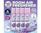 Perfect Scent 4PCE Lavender Room Air Freshener Eliminates Odours 200g