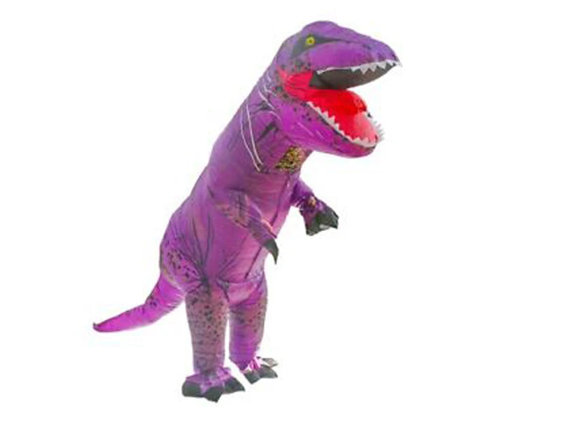Kids Inflatable Costume 100-140cm - T-Rex Dinosaur - Purple