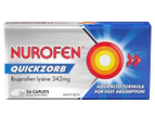 Nurofen Quickzorb Ibuprofen Lysine 342mg 24 Caps