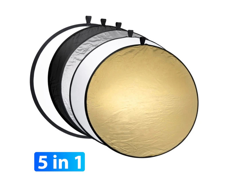 Windyhope 5 in 1 80cm Round Collapsible Camera Lighting Photo Disc Photography Reflector-