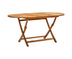 Folding Garden Table 160x85x75 cm Solid Acacia Wood