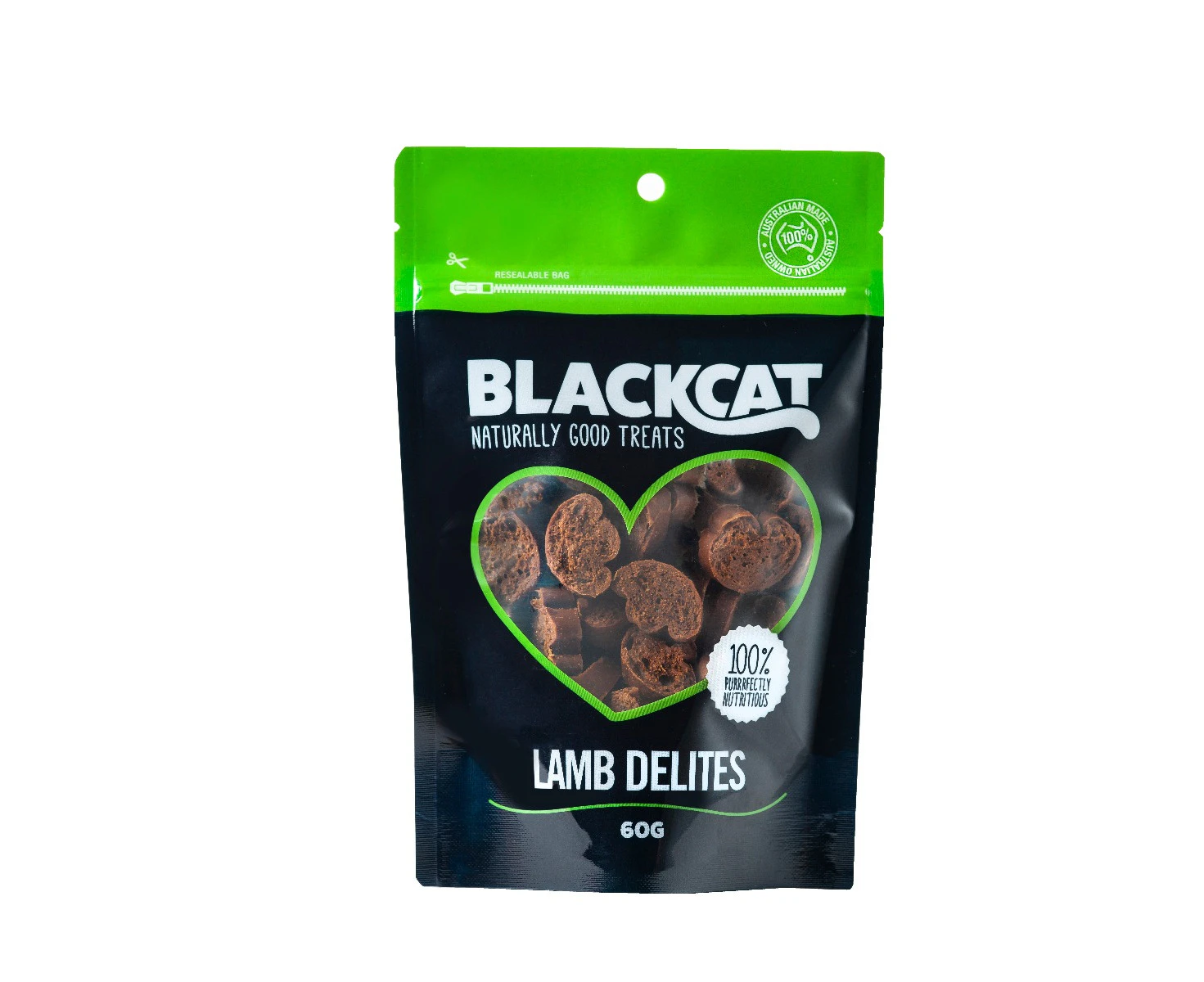 Blackcat Lamb Delites 60g Cat/Pet Healthy Treats/Food/Meal/Snacks Reward Bag