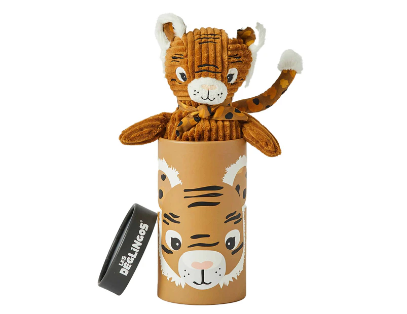 Les Deglingos Big Simply Speculos The Tiger in Box Kids Soft Plush Toy 32cm 0+