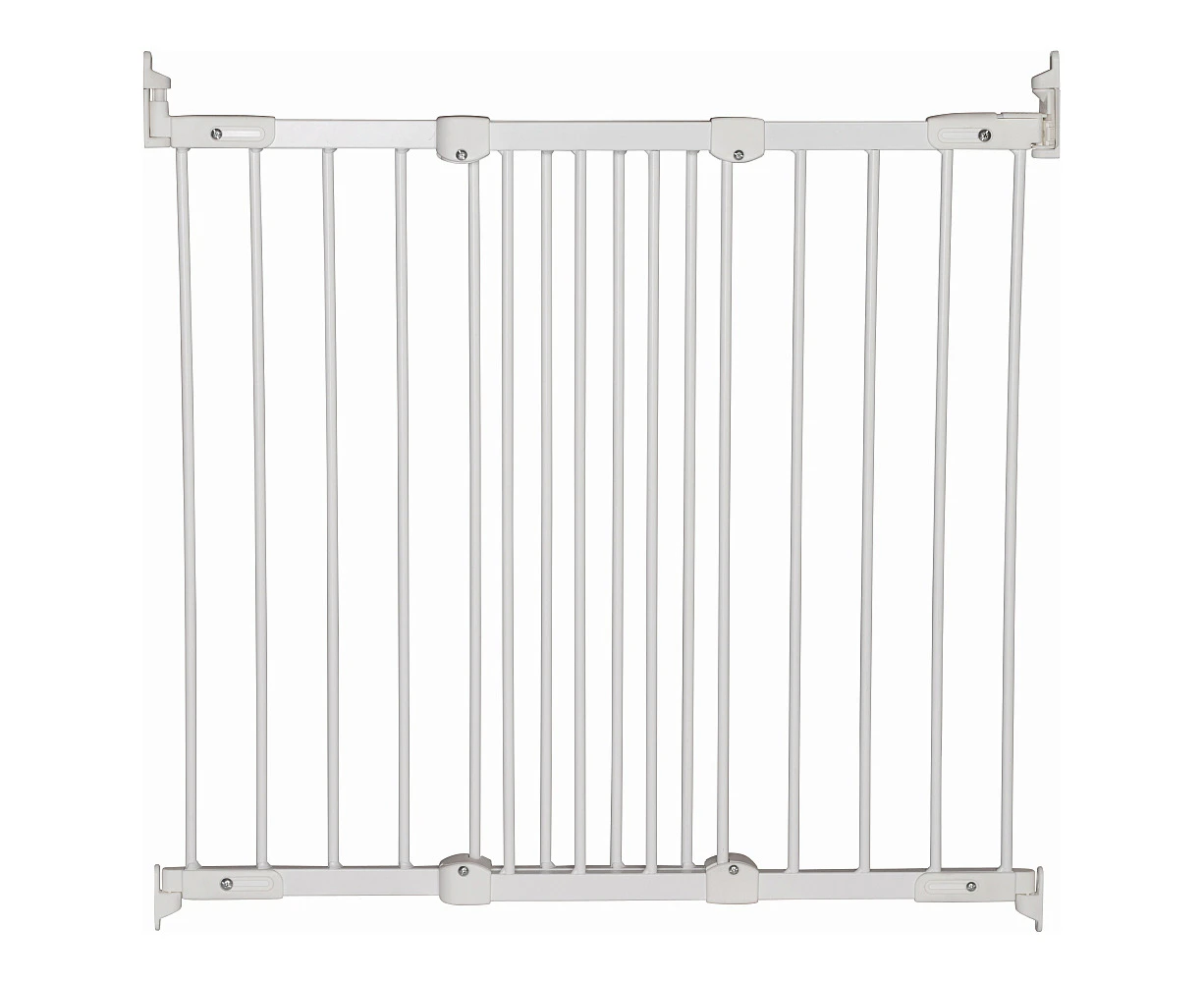 BabyDan Flexi Fit Baby Safety Gate Adjustable Barrier Protection Fence White