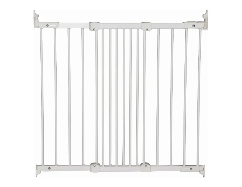 BabyDan Flexi Fit Baby Safety Gate Adjustable Barrier Protection Fence White