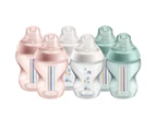 6x Tommee Tippee 260ml Closer To Nature Slow Flow Baby Bottles 0m+