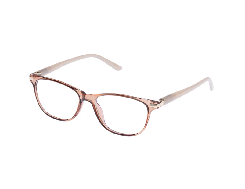 Provence Female Sway Bl Tan Ivory Cat-Eye Readers