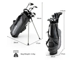 Costway Complete Men Golf Clubs Set Starters Pro w/Stand Bag 10 Pieces Alloy/Graphite Drive, Right Hand, Grey