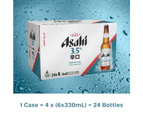 Asahi Super Dry 3.5% 24 x 330mL Bottles