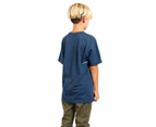 Volcom Boy's Youth Mini Circle Stone Short Sleeve Logo Tee - Blue