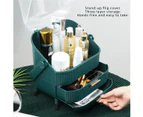 Makeup Organizer Drawer Cosmetic Carry Case Storage Jewellery Box Holder Stand Green