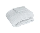 J. Elliot Skyler 130x160cm Warm Rectangle Throw Blanket Sofa/Home Decor Ivory