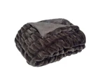 J. Elliot Skyler 130x160cm Rectangle Throw Blanket Sofa/Home Decor Chocolate