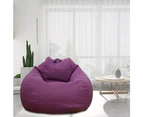 Purple Extra Large Bean Bag Chairs Sofa Cover Indoor Lazy Lounger 120x100cm