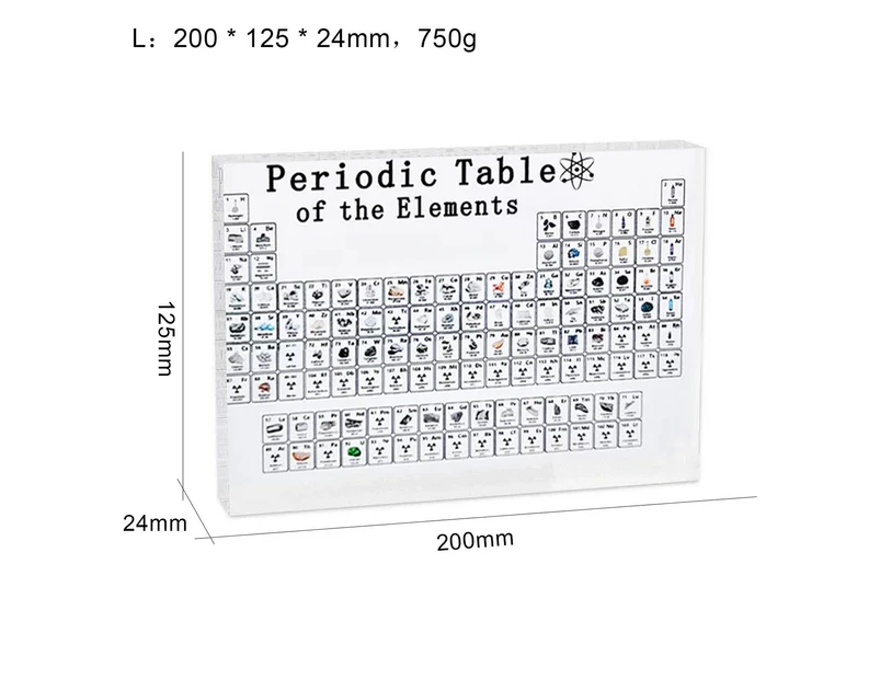 Chemistry Periodic Table Display w/ Chemistry Elements Teacher Student Gift 20CM
