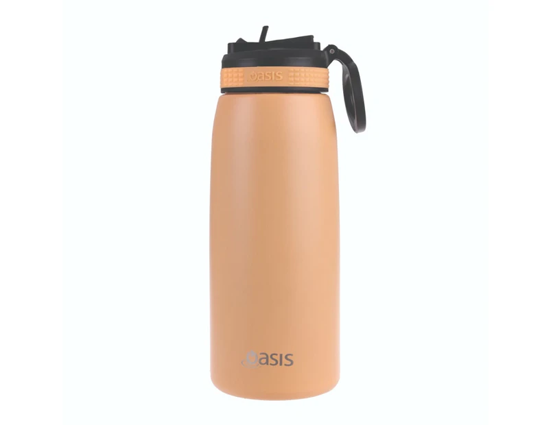 Oasis Stainless Steel Double Wall Insulated Sports Bottle with Sipper 780ml Rockmelon