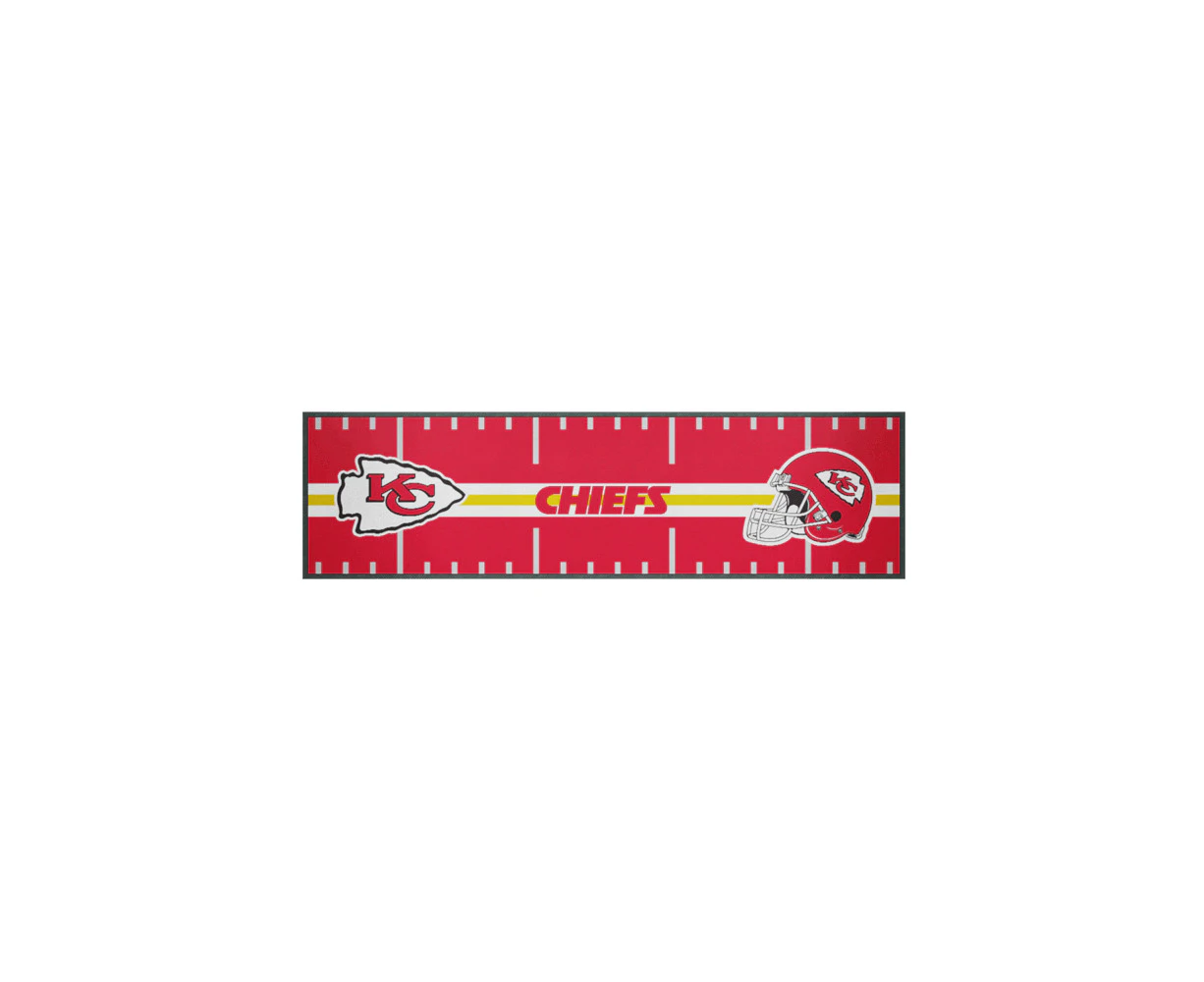 NFL Kansas City Chiefs Merchandise Bar/Kitchen Runner Counter Top Mat 89x24cm