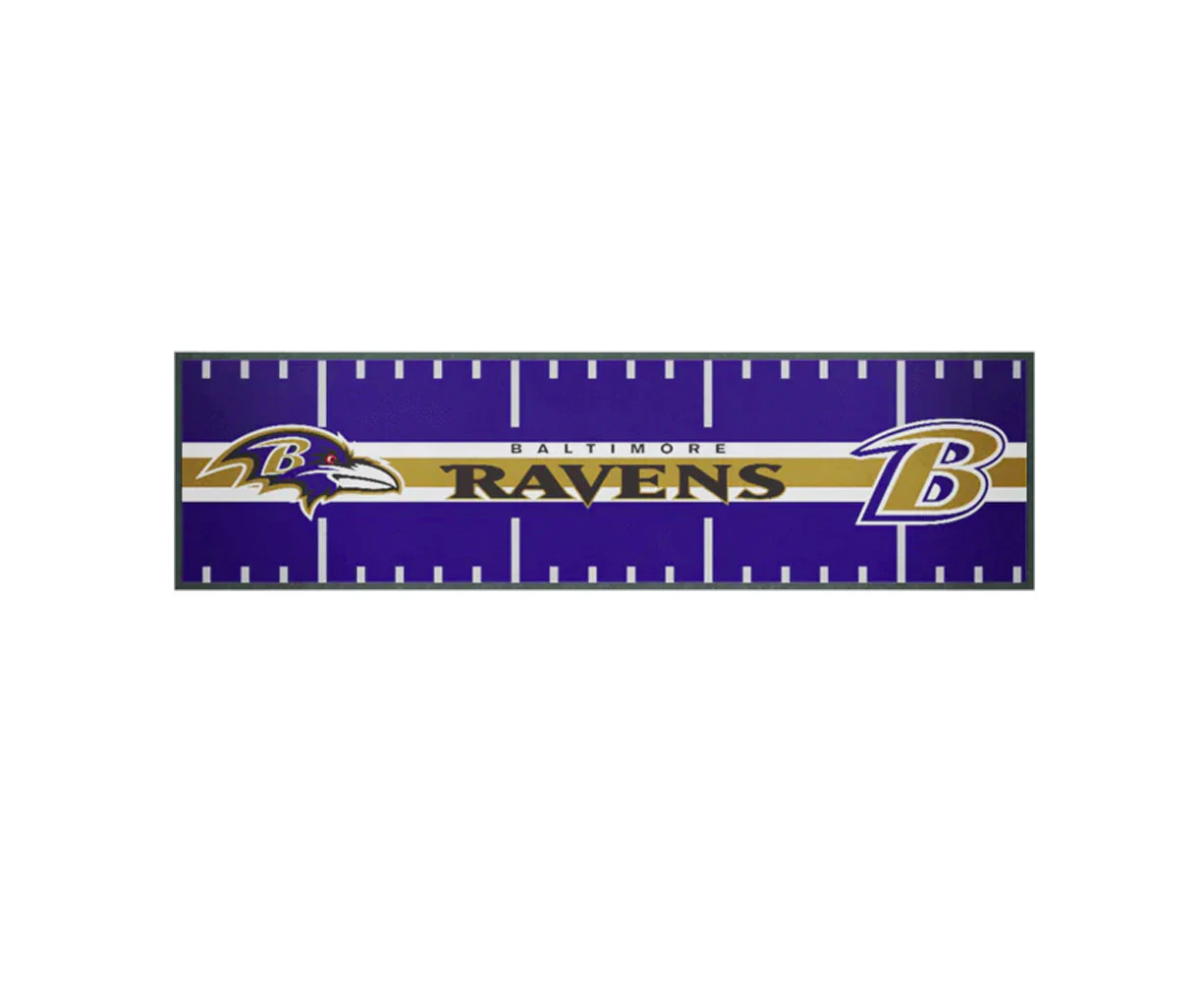 NFL Baltimore Ravens Merchandise Bar/Kitchen Runner Counter Top Mat 89x24cm