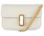 Marc Jacobs The J Marc Leather Shoulder Bag - Cloud White