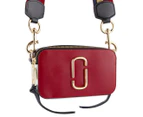 Marc Jacobs The Snapshot Leather Crossbody Bag - True Red/Multi