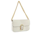 Marc Jacobs The J Marc Leather Shoulder Bag - Cloud White