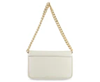 Marc Jacobs The J Marc Leather Shoulder Bag - Cloud White