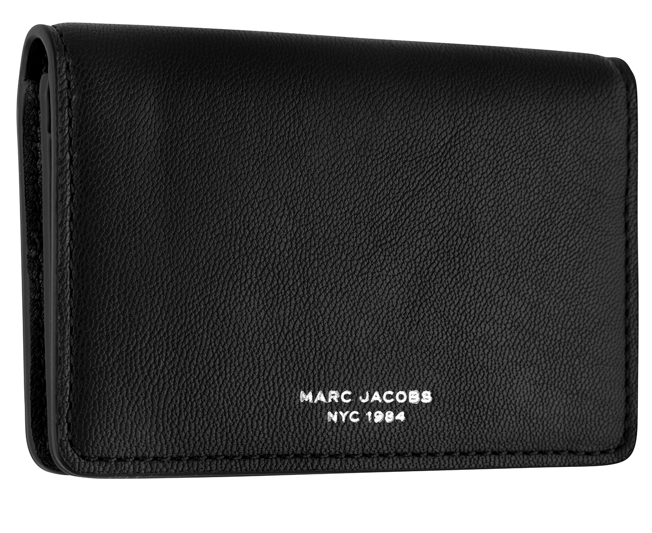 Marc Jacobs The Slim 84 Flap Leather Card Case - Black | M.catch