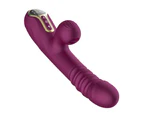 Miraco Rabbit Thrusting Vibrator Heating Oral Sucking Clitoris Stimulator Purple