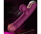 Miraco Rabbit Thrusting Vibrator Heating Oral Sucking Clitoris Stimulator Purple